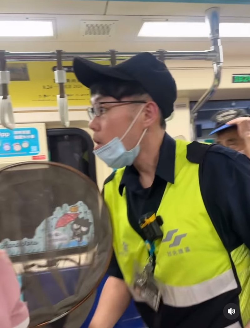 台北捷運往新店的車廂內昨晚出現一隻老鼠引發旅客恐慌。圖／Threads網友nicole_tu_6_19提供