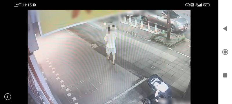 廖姓男子因為和兒子生母吵架，將剛出生一個多月的兒子，棄置在台北市SOGO錢櫃門口後開車離去。記者廖炳棋/翻攝
