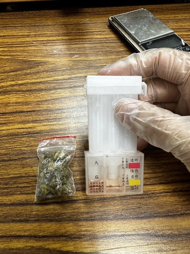 台北市大安警分局發現一家咖啡廳，嫌犯藉由工作，平時就在咖啡廳販售大麻，警方拘提、搜索，逮捕26歲楊姓男子、26歲賴姓男子歸案，並查扣相關證物。記者廖炳棋/翻攝