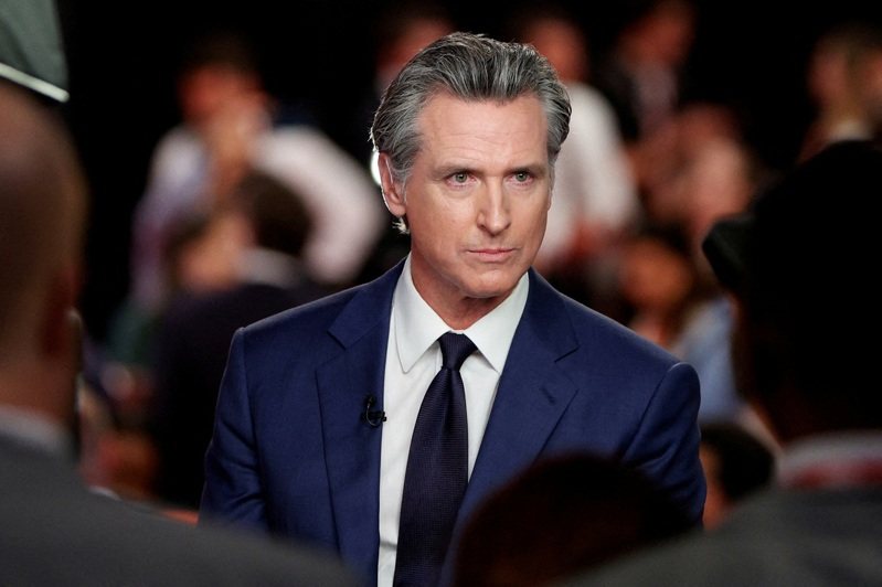 加州州長紐松(Gavin Newsom)。 路透社 加州州長紐松(Gavin Newsom)。 路透社