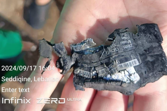 黎巴嫩真主黨呼叫器集體爆炸,爆炸的呼叫器由台灣製造商「金阿波羅」(Gold Apollo)生產。圖取自X 黎巴嫩真主黨呼叫器集體爆炸,爆炸的呼叫器由台灣製造商「金阿波羅」(Gold Apollo)生產。圖取自X