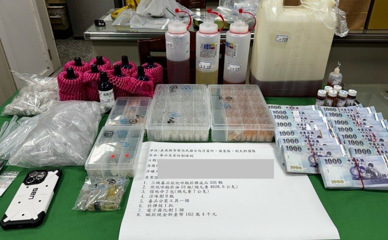新興毒品喪屍煙彈在全台流竄,嘉義縣民雄警分局、刑警大隊組成專案小組,日前衝台南出租套房破獲販毒集團。圖/警方提供 新興毒品喪屍煙彈在全台流竄,嘉義縣民雄警分局、刑警大隊組成專案小組,日前衝台南出租套房破獲販毒集團。圖/警方提供