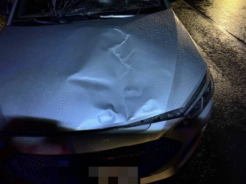 屏東縣滿州鄉5日深夜發生車禍，姜女無照開車，撞死走在馬路的曾男。記者劉星君／翻攝