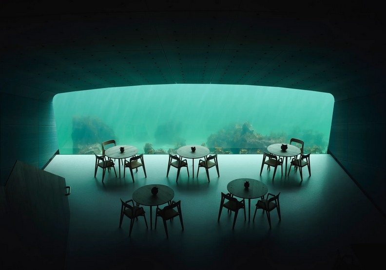 海底餐廳。Ivar Kvaal 海底餐廳。Ivar Kvaal