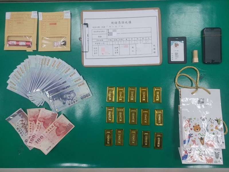 陳姓男子當詐團車手,南下向老翁收5.2公斤黃金被捕。記者林保光/翻攝 陳姓男子當詐團車手,南下向老翁收5.2公斤黃金被捕。記者林保光/翻攝