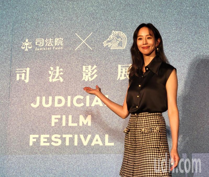 張鈞甯今參與「2024金馬 X 司法影展」開幕，說看到了許多以前念書時的老師、前輩。記者王宏舜／攝影