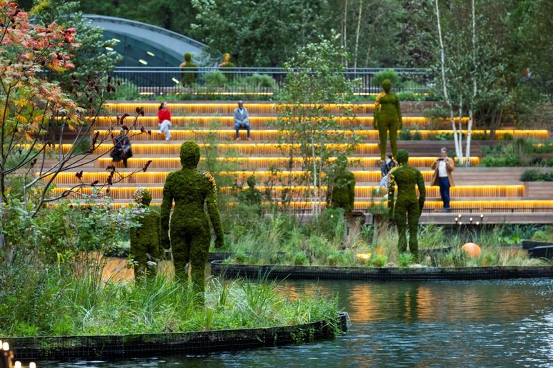 位於英國倫敦的金絲雀碼頭Eden Dock公園堪稱全球打造城市生物多樣性和棲息地的典範。路透