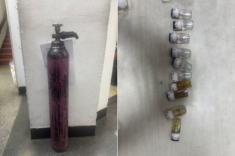 18歲許姓女子租住台北市中山區,近日失聯,母親聯繫房東查看,驚見許女陳屍屋內多時,屋內發現笑氣鋼瓶、成分不明電子煙彈。記者李隆揆/翻攝 18歲許姓女子租住台北市中山區,近日失聯,母親聯繫房東查看,驚見許女陳屍屋內多時,屋內發現笑氣鋼瓶、成分不明電子煙彈。記者李隆揆/翻攝